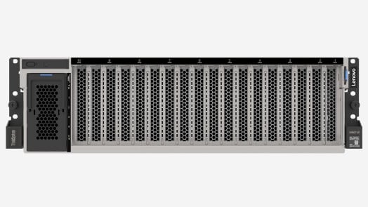 Front view of Lenovo ThinkSystem SR675 V3