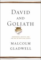 Book cover for "David and Goliath".